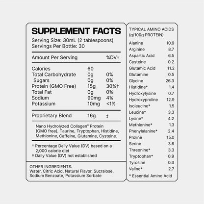 Frog Fuel Power Protein Collagen Protein Shot for Muscle Recovery 24 1oz PACKETS