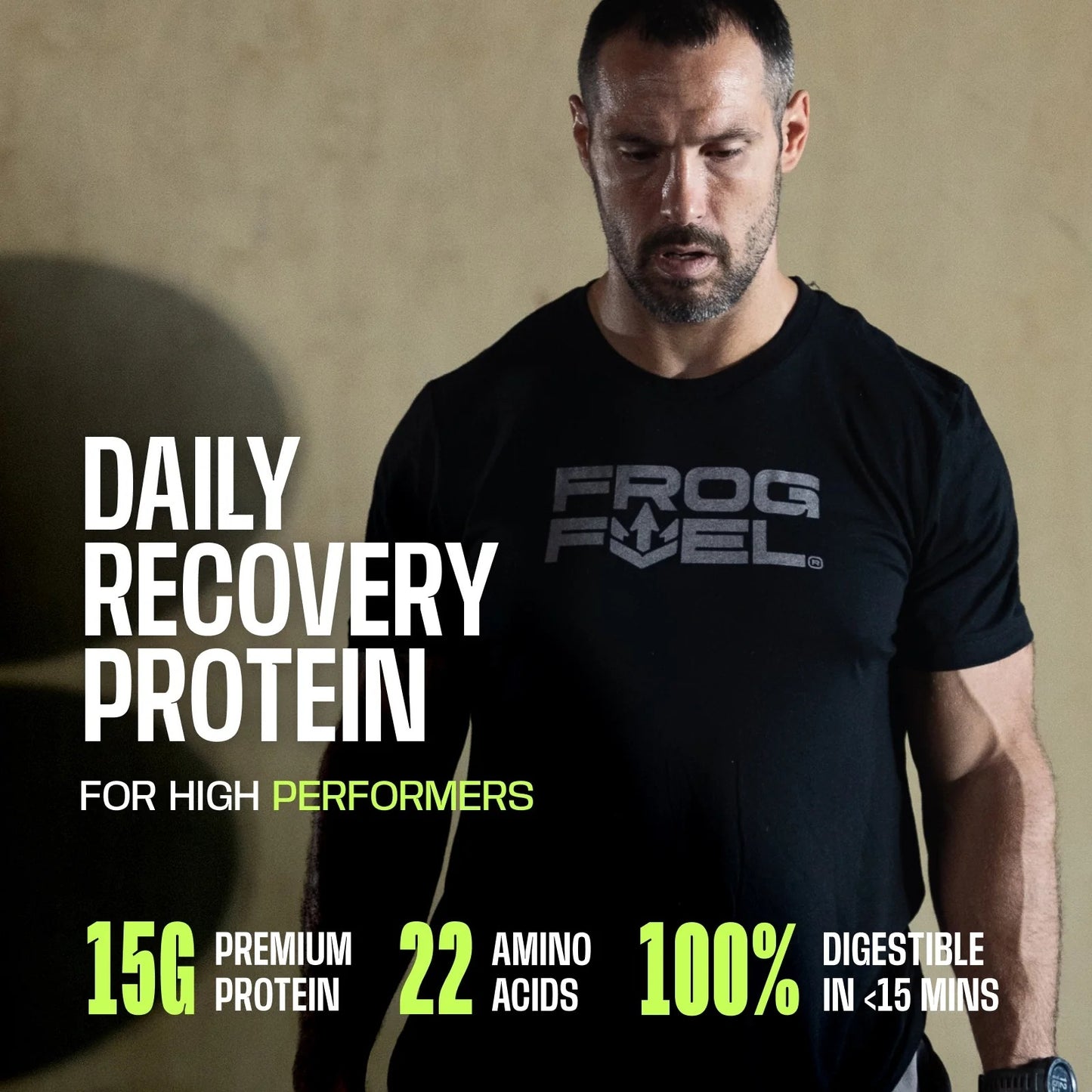 Frog Fuel Power Protein Collagen Protein Shot for Muscle Recovery 24 1oz PACKETS