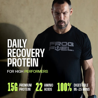 Frog Fuel Power Protein Collagen Protein Shot for Muscle Recovery 24 1oz PACKETS