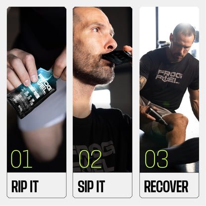 Frog Fuel Power Protein Collagen Protein Shot for Muscle Recovery 24 1oz PACKETS